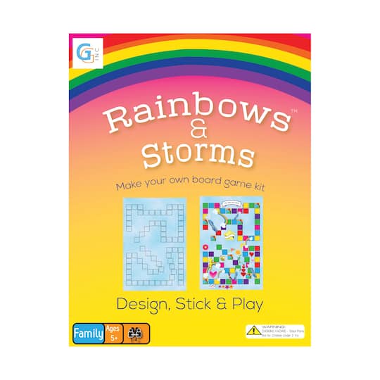 Rainbows & Storms™ Make Your Own Board Game Kit By Griddly Games | Michaels®